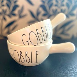 Rae Dunn GOBBLE Bowl with Handle (2)